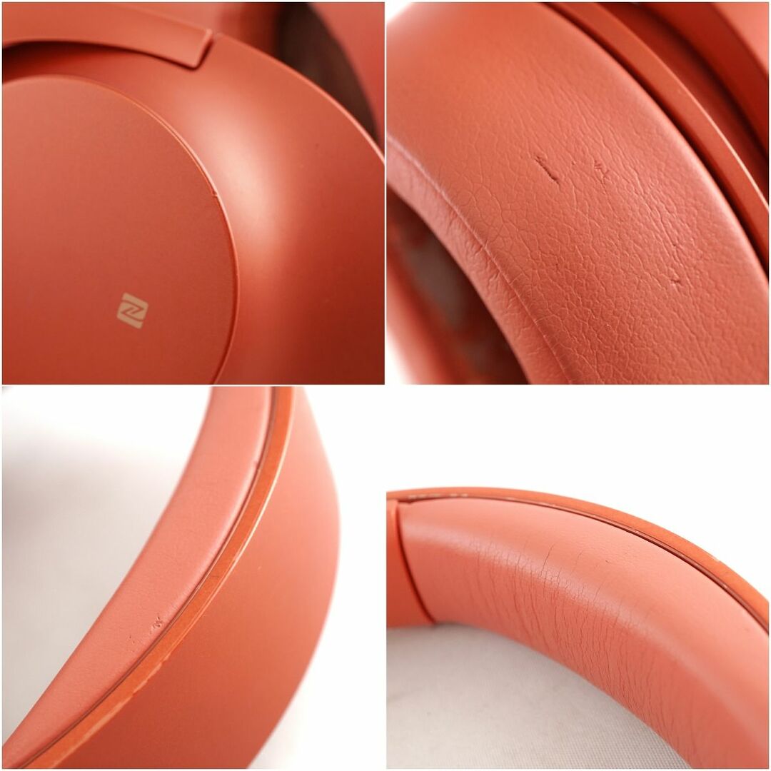 SONY h.ear on 2 Wireless NC WH-H900N ワイヤレスヘッドホン USED品 ノイズキャンセリング ハイレゾ 外音取込 マイク レッド 完動品 V9079 6