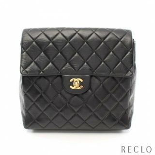 シャネル(CHANEL)のマトラッセ バックパック リュックサック ラムスキン ブラック ゴールド金具(リュック/バックパック)