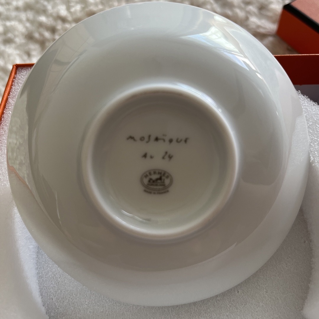 Hermes(エルメス)のエルメス　HERMES モザイク　皿　醤油皿　ゴールド　新品　未使用　２枚 インテリア/住まい/日用品のキッチン/食器(食器)の商品写真