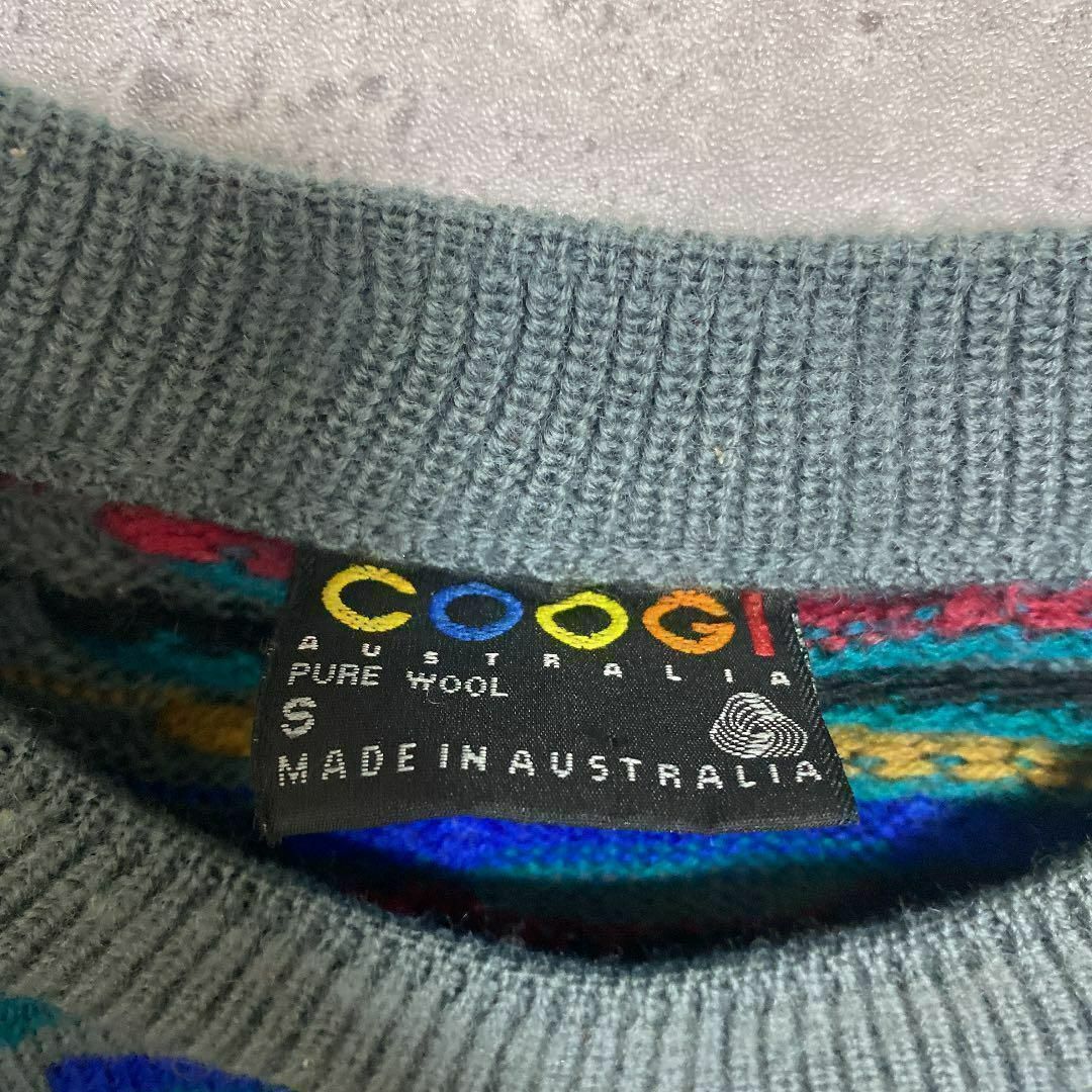 COOGI - 90S クージー COOGI 3Dニット メンズ S 古着 柄ニット 菅田将