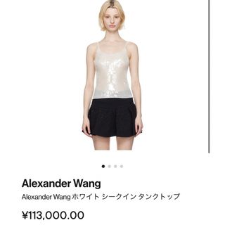 アレキサンダーワン(Alexander Wang)のアレキサンダーワン　スパンコールトップス(タンクトップ)