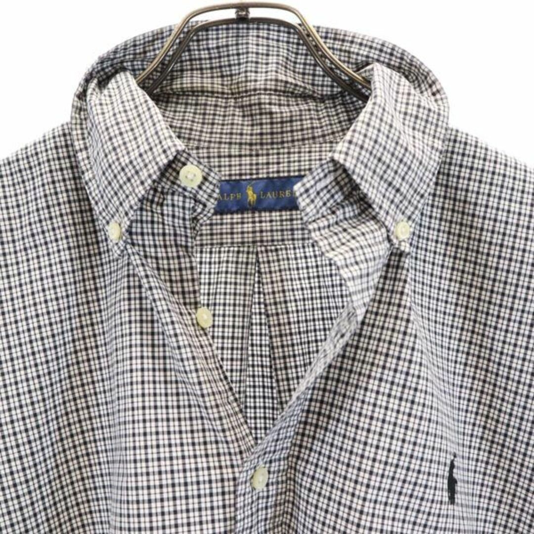 美品 ラルフローレン 半袖シャツ オンブレチェック柄 メンズ L - シャツ