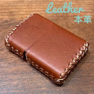 [本革] zippo用 レザーケース 革ケース 革巻き キャメルブラウン(タバコグッズ)