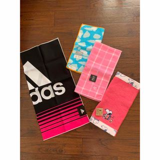 アディダス(adidas)のタオルハンカチ4枚組(ハンカチ)