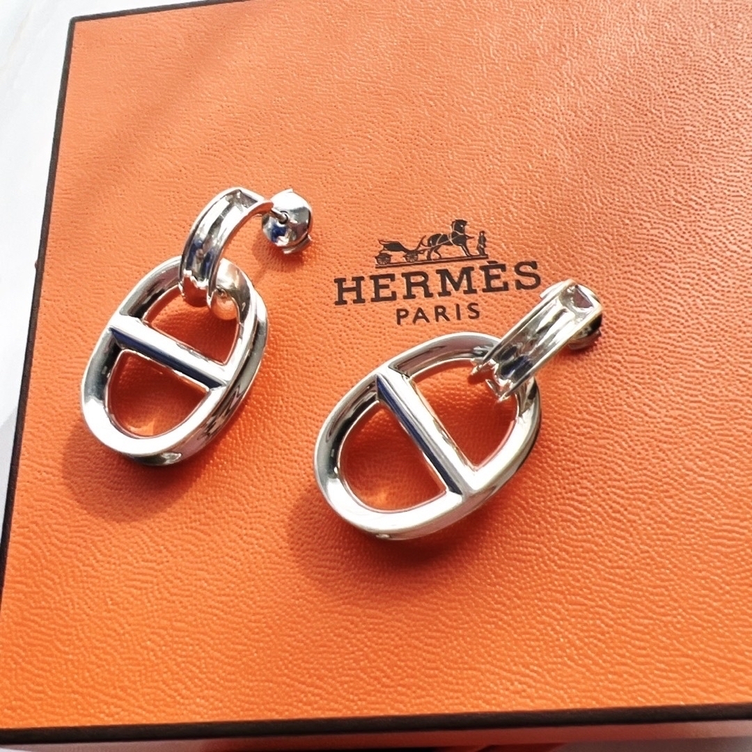 エルメス　HERMES　シェーヌダンクルピアス　新品　匿名配送料込　プレゼント付