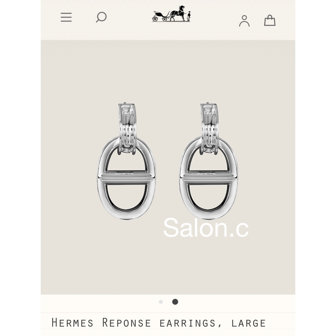 エルメス　HERMES　シェーヌダンクルピアス　新品　匿名配送料込　プレゼント付