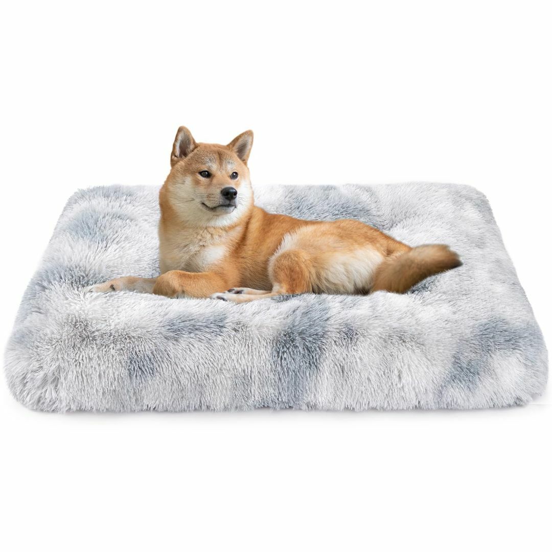 【色: ホワイトグレー】ペット用クッション 犬 猫 ベッド クッション マット