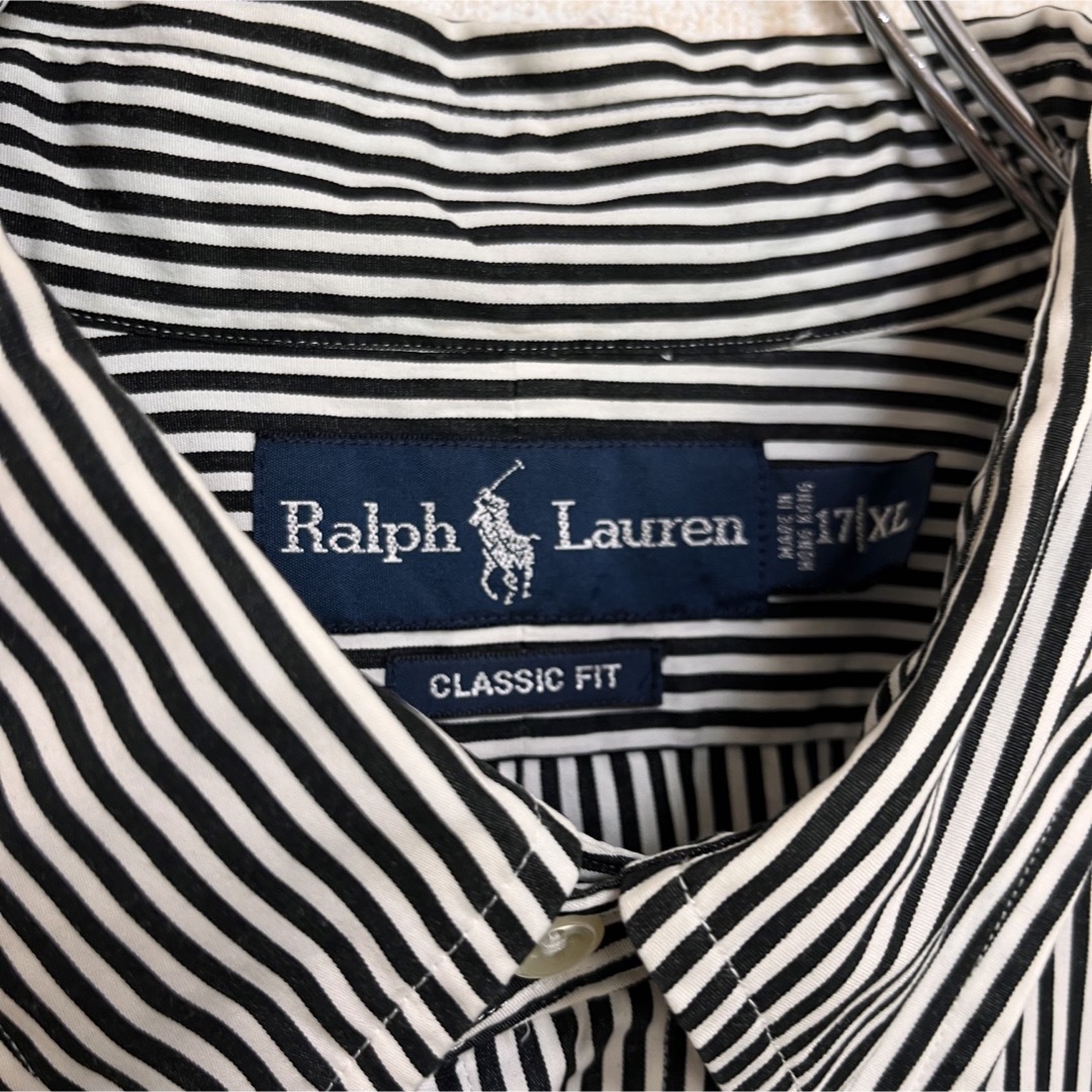Ralph Lauren - ラルフローレン BDシャツ 長袖 ブラックストライプ 紺