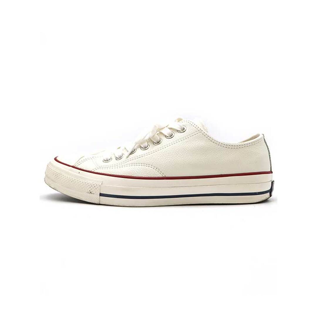 CONVERSE ADDICT コンバースアディクト CHUCK TAYLOR LEATHER OX ローカットレザースニーカー ホワイト 27.5cm