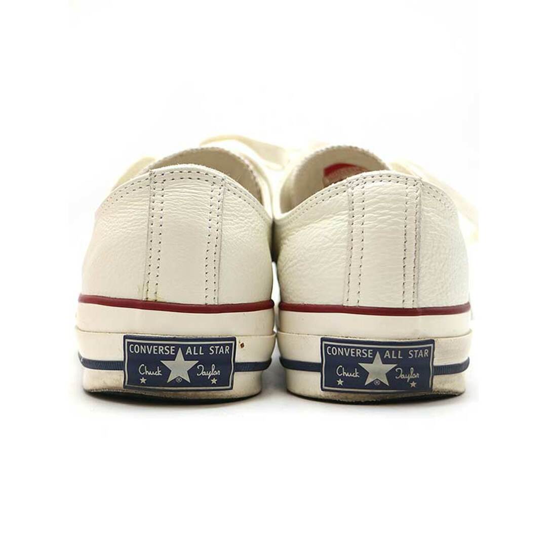 CONVERSE ADDICT コンバースアディクト CHUCK TAYLOR LEATHER OX ローカットレザースニーカー ホワイト 27.5cm