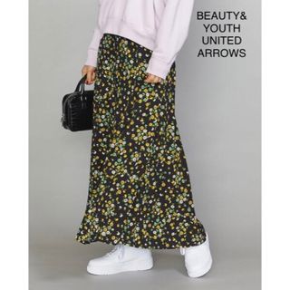 ビューティアンドユースユナイテッドアローズ(BEAUTY&YOUTH UNITED ARROWS)のBEAUTY&YOUTH フラワープリントフレアマキシスカート(ロングスカート)