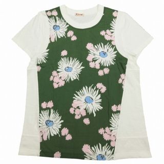 マルニ(Marni)の美品 マルニ MARNI ボタニカル フラワー プリント スイッチング Tシャツ(Tシャツ(半袖/袖なし))