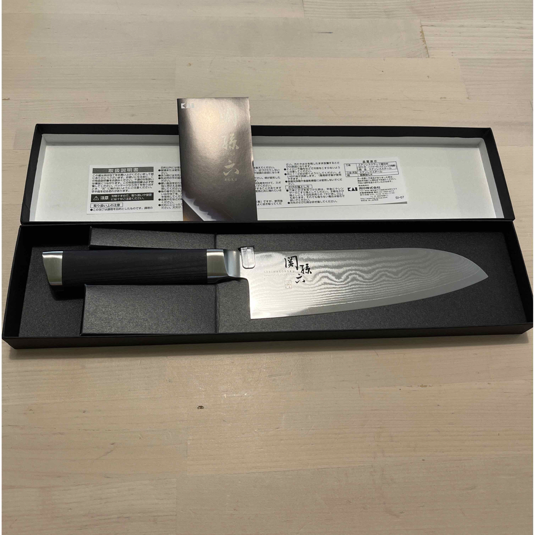 関孫六 - 新品！ 関孫六 ダマスカス 三徳包丁165ｍｍの通販 by