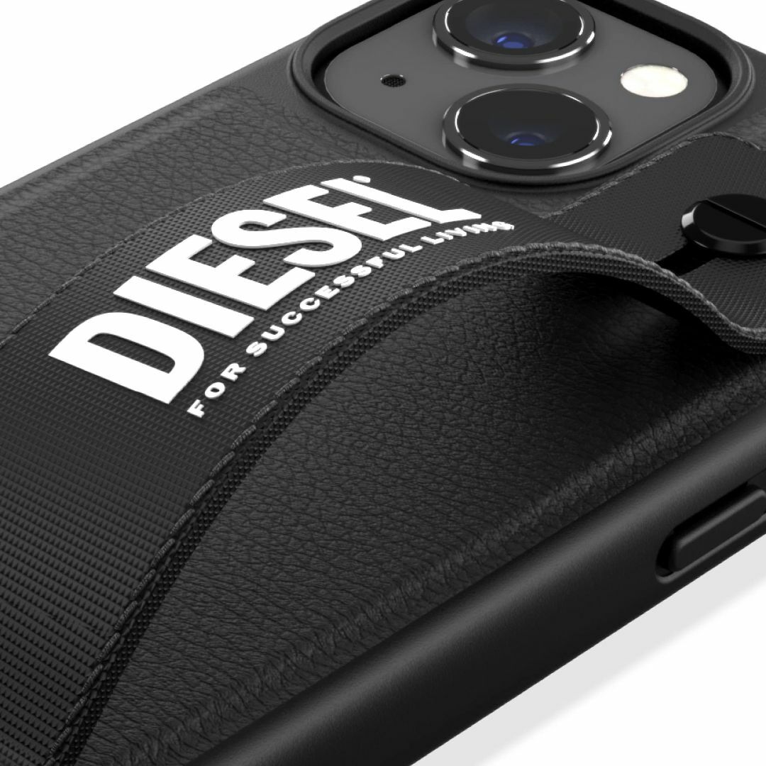 DIESEL iPhone13mini ケース レザー ハンドストラップ スマホ