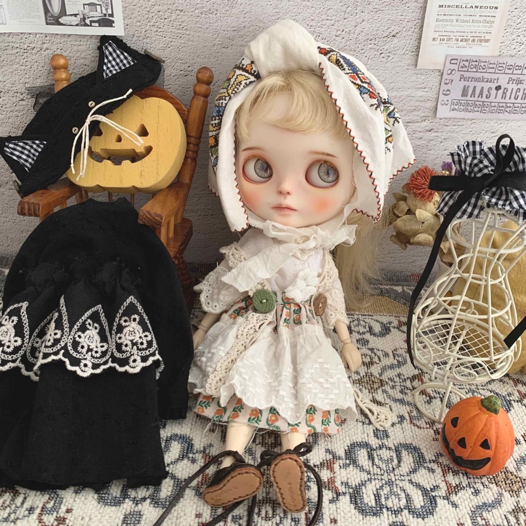 ブライス アウトフィット6点 ハロウィン blythe ドール服 ハンドメイド