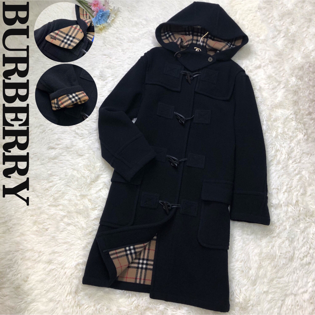 買い販売店 【美品】BURBERRY BLACK LABEL ダッフルコート ノバ