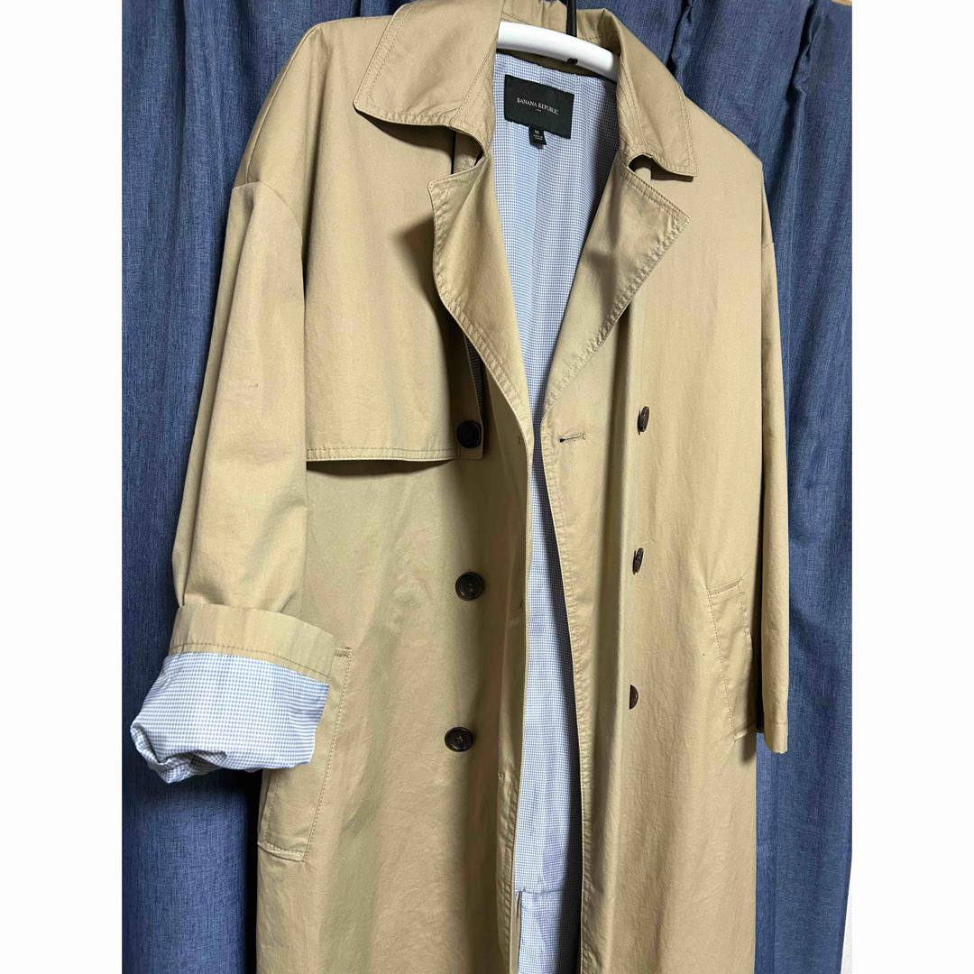 美品 バナナリパブリック ビックシルエットトレンチコート ベージュ M