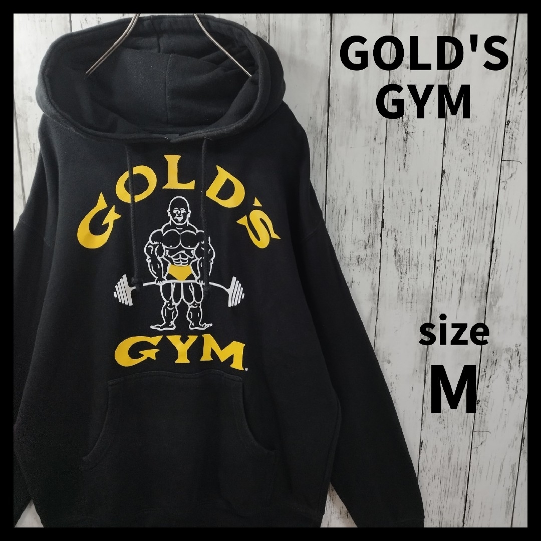 【GOLD'S GYM】ビッグロゴプリントプルオーバーパーカー　トレーニング