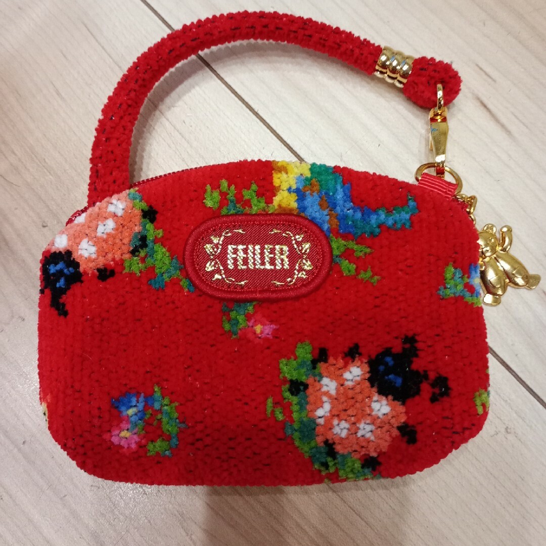 FEILER - フェイラー ハイジ サイドポーチ 赤 レッド ミニバッグ FEILER - フェイラー ハイジ サイドポーチ 赤 レッド ミニバッグ
