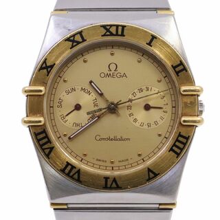 オメガ(OMEGA)のオメガ コンステレーション クォーツ メンズ 腕時計 デイデイト 18Kコンビ ゴールド文字盤(腕時計(アナログ))