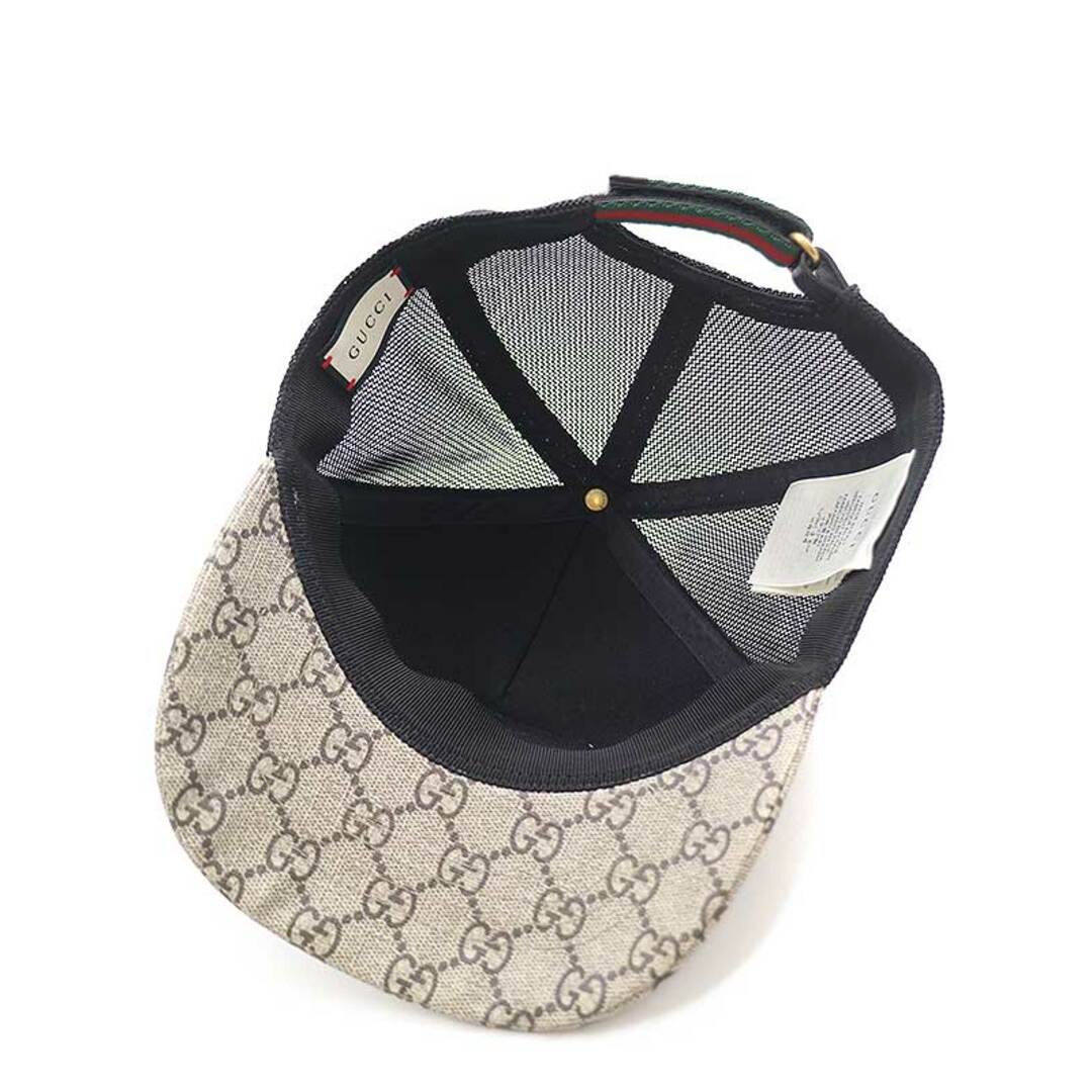 Gucci(グッチ)のGUCCI グッチ GGスプリーム BEE ベースボールキャップ ベージュ L メンズの帽子(キャップ)の商品写真