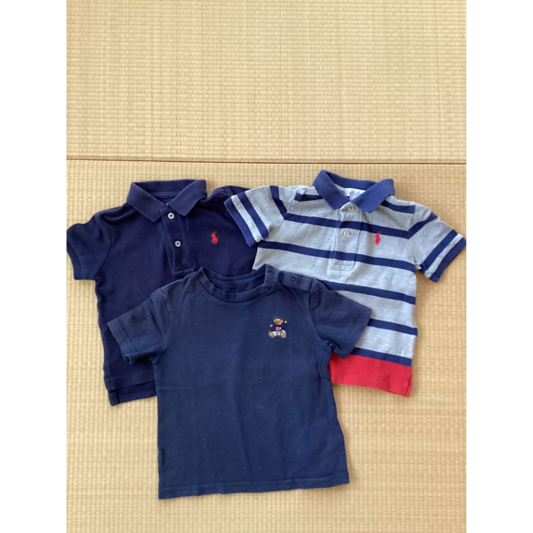 Ralph Lauren(ラルフローレン)のラルフローレン　ポロシャツ　Tシャツ　3枚セット キッズ/ベビー/マタニティのベビー服(~85cm)(Ｔシャツ)の商品写真