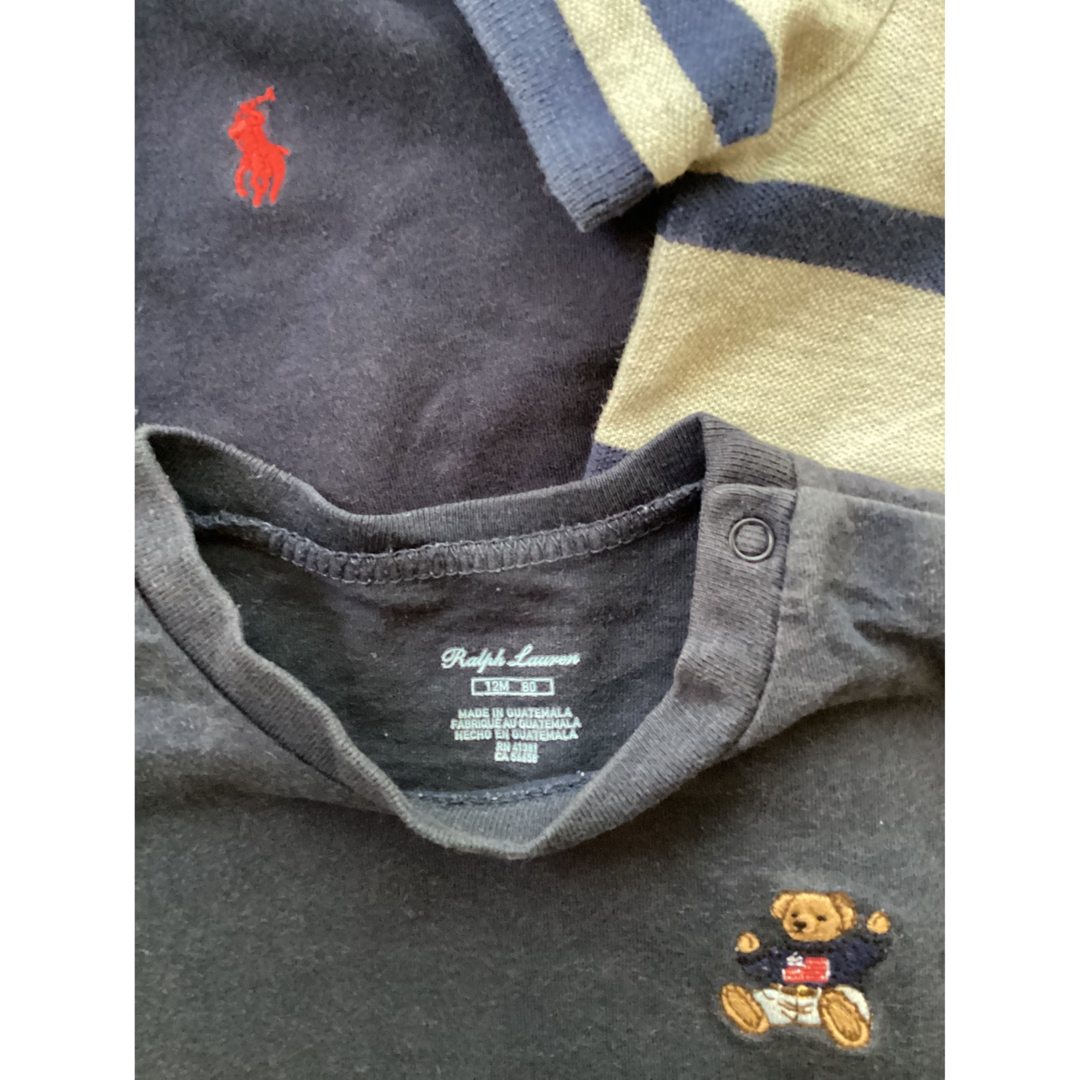 Ralph Lauren(ラルフローレン)のラルフローレン　ポロシャツ　Tシャツ　3枚セット キッズ/ベビー/マタニティのベビー服(~85cm)(Ｔシャツ)の商品写真