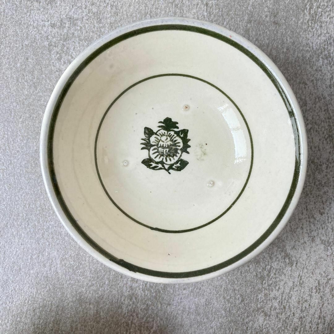 【6416】3枚 ソンベ焼き　ヴィンテージソンべ 　装飾皿　アンティーク
