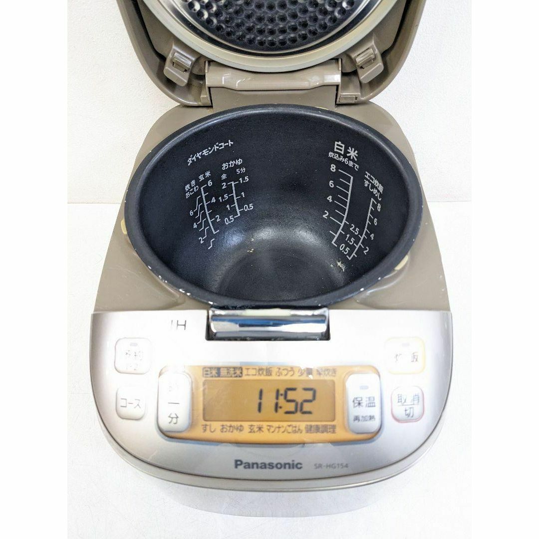 Panasonic - Panasonic SR-HG154 2012年製 IH炊飯器 8合炊きの Panasonic - Panasonic SR-HG154 2012年製 IH炊飯器 8合炊きの