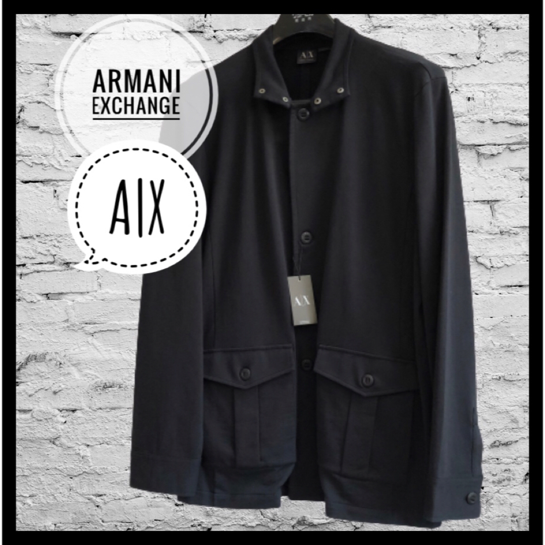 ARMANI EXCHANGE ニットジャケット黒 新品未使用品タグ付き