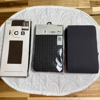 アイシービー(ICB)の新品未使用　ICB   GU✖️2  タイツ　3足セット(タイツ/ストッキング)