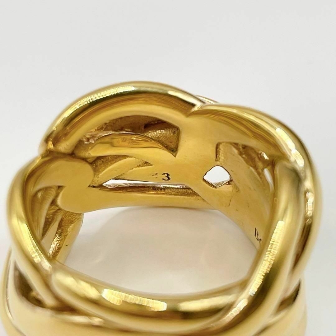 Bottega Veneta(ボッテガヴェネタ)の【新品未使用】BOTTEGA VENETA リング　ゴールド　指輪　シルバー レディースのアクセサリー(リング(指輪))の商品写真
