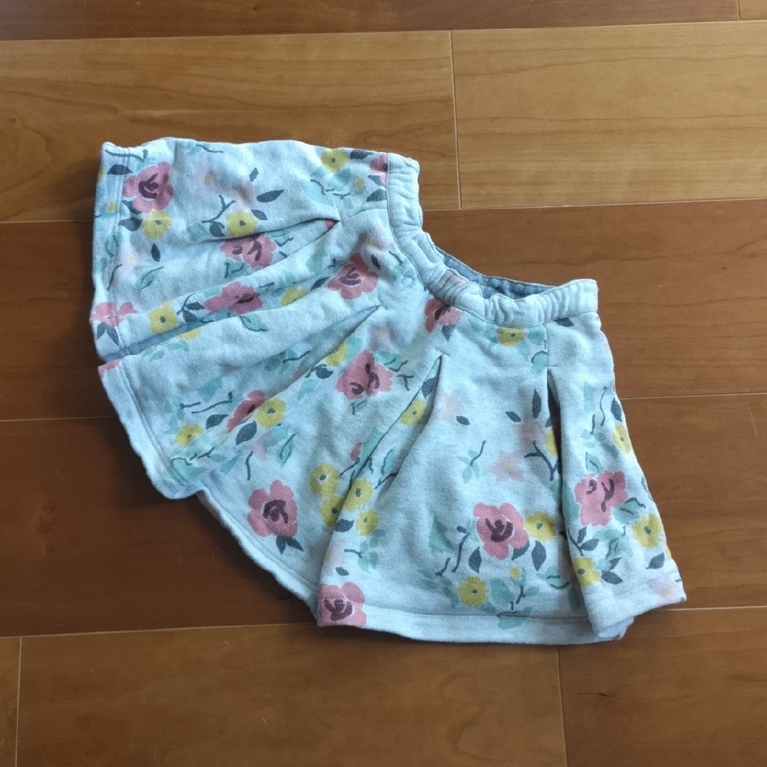 PETIT BATEAU(プチバトー)の137 プチバトー【108cm】花柄スカート キッズ/ベビー/マタニティのキッズ服女の子用(90cm~)(スカート)の商品写真