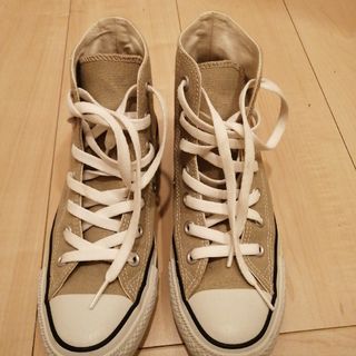 オールスター(ALL STAR（CONVERSE）)のコンバース　ベージュ　ハイカット(スニーカー)