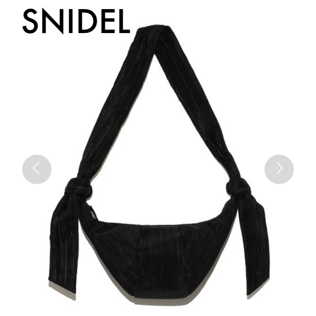 SNIDEL(スナイデル)のスナイデル   SNIDEL ソフトショルダーバッグ　ブラック　黒 レディースのバッグ(ショルダーバッグ)の商品写真