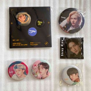 ストレイキッズ(Stray Kids)のヒョンジン　缶バッジ　ピンバッジ(アイドルグッズ)