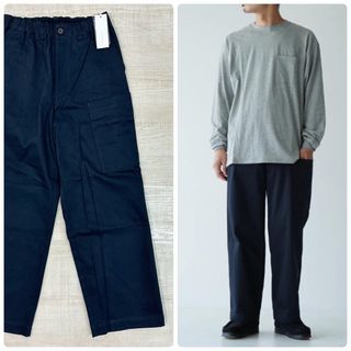 20aw 新品 スティルバイハンド コットン テーパード パンツ NAVY 44