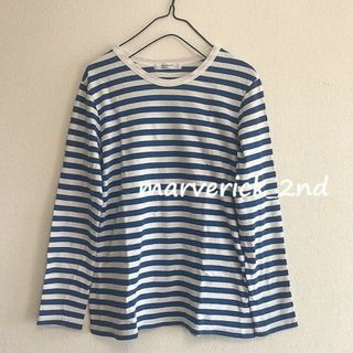 バックナンバー(BACK NUMBER)のBACKNUMBER バックナンバー ボーダー長袖Ｔシャツ カットソー M(Tシャツ(長袖/七分))