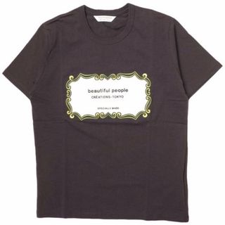 ビューティフルピープル(beautiful people)のbeautiful people ビューティフルピープル 22AW 日本製 suvin MVS big name enb T-shirt ブランドロゴ刺繍 Tシャツ 1245310407 170 WINE 半袖 トップス【新古品】【中古】【beautiful people】(Tシャツ(半袖/袖なし))