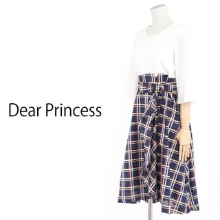 ディアプリンセス(Dear Princess)の先染めチェックワンピース　Dear Princess(ひざ丈ワンピース)