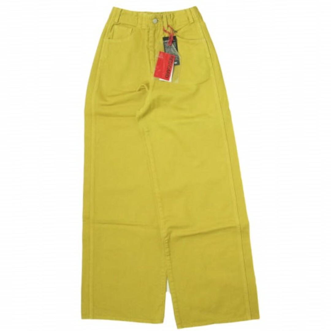 RED CARD レッドカード 日本製 Glory CO ハイウエストコットンツイルワイドパンツ 77470CO 26 MUSTARD バギー ボトムス【新古品】【RED CARD】