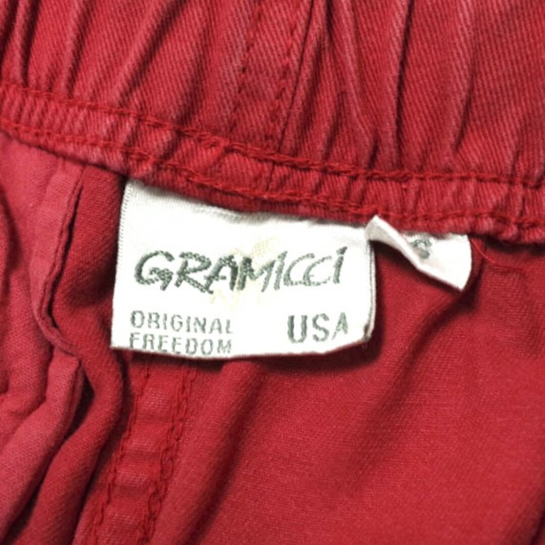 GRAMICCI(グラミチ)のGRAMICCI グラミチ Gramicci Shorts コットンツイルクライミングショーツ 1117-56J S レッド イージー ショートパンツ ボトムス【中古】【GRAMICCI】 メンズのパンツ(ショートパンツ)の商品写真