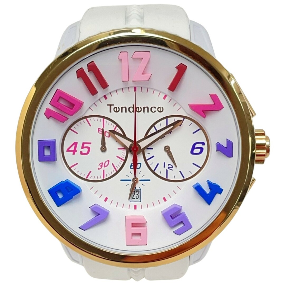 ☆☆tendence ガリバーレインボー TY460614 ホワイト系 クォーツ 白文字盤 メンズ 腕時計