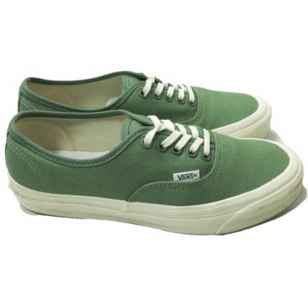 VANS(ヴァンズ)のVANS x Pilgrim Surf+Supply バンズ ピルグリム サーフ+サプライ 別注 AUTHENTIC LX オーセンティック US6.5(24.5cm) GREEN/MARSHMALLOW キャンバス Vault OG スニーカー シューズ【中古】【VANS × Pilgrim Surf+Supply】 メンズの靴/シューズ(スニーカー)の商品写真