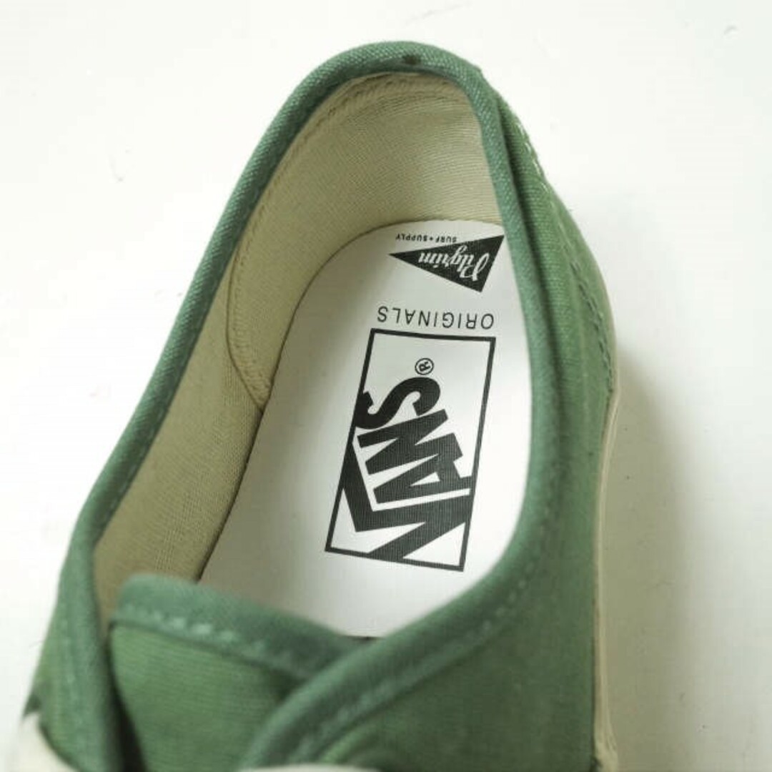 VANS(ヴァンズ)のVANS x Pilgrim Surf+Supply バンズ ピルグリム サーフ+サプライ 別注 AUTHENTIC LX オーセンティック US6.5(24.5cm) GREEN/MARSHMALLOW キャンバス Vault OG スニーカー シューズ【中古】【VANS × Pilgrim Surf+Supply】 メンズの靴/シューズ(スニーカー)の商品写真