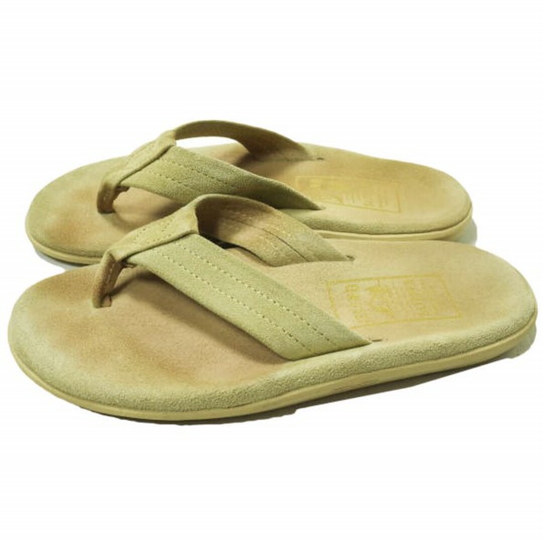 ISLAND SLIPPER(アイランドスリッパ)のISLAND SLIPPER x BEAMS アイランドスリッパ ビームス 別注 スエードトングサンダル US5(23cm) ベージュ ビーチ シューズ【中古】【ISLAND SLIPPER × BEAMS】 レディースの靴/シューズ(サンダル)の商品写真