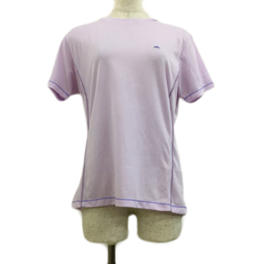 ellesse(エレッセ)のエレッセ カットソー Tシャツ プルオーバー 刺繍 無地 半袖 XL ピンク レディースのトップス(カットソー(半袖/袖なし))の商品写真