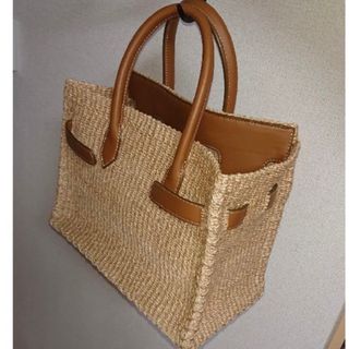 ABACA100%フラップ新品未使用 タグ付き sea かごバーキン