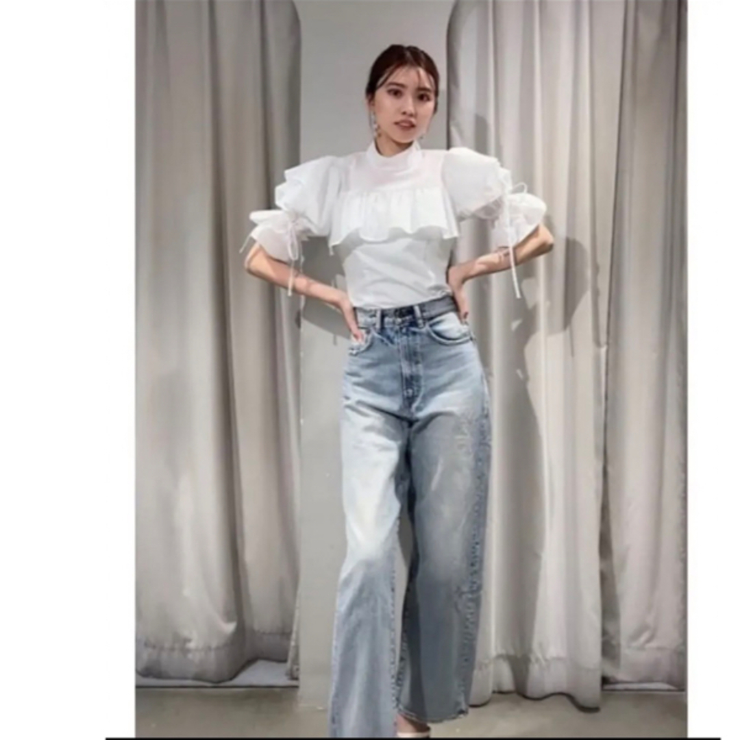 【moussy】HW DAMAGE LOOSE STRAIGHT 24インチ