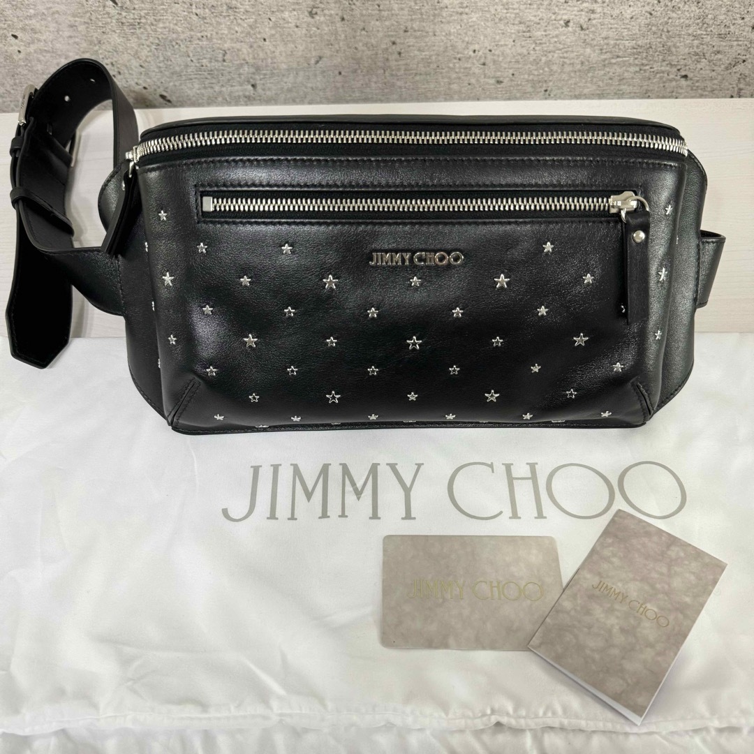 JIMMY CHOO　ジミーチュウ　ボディバッグ　本革